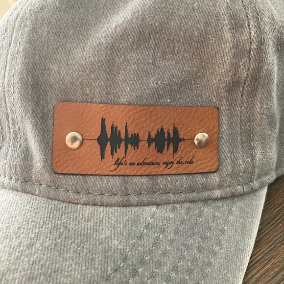 Life's An Adventure, Enjoy The Ride Soundwave Vintage Washed Gray Hat - Picture 3 of 4